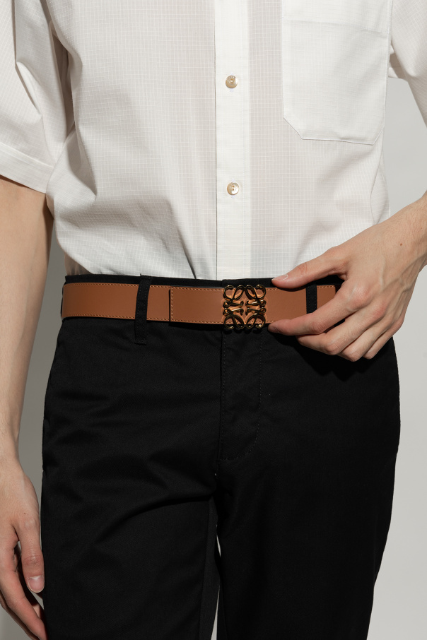 ベルト Loewe Reversible Belt Reversible Anagram belt in soft grained calfskin and smooth